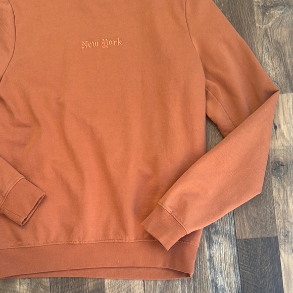 BLIND ROOSTER l Acid Washed Crewneck Sweatshirt - Amber Brown / New York Medium - Picture 2 of 7